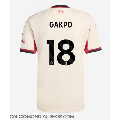 Maglie da calcio Liverpool Cody Gakpo #18 Seconda Maglia 2025-26 Manica Corta Maglie da calcio Liverpool Cody Gakpo #18 Seconda Maglia 2025-26 Manica Corta